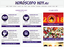 Tablet Screenshot of horoscopohoy.eu